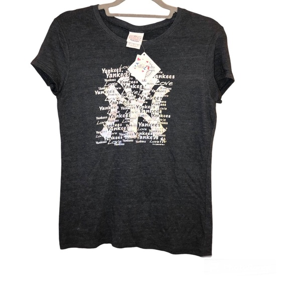 5th & Ocean Justice New York Yankees baseball graphic‎ tee shirt grey size 20 - Picture 1 of 5